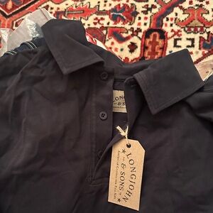 Bundle of 3 Longjohn & Sons Short Sleeve polo style tee in tall medium. NWT